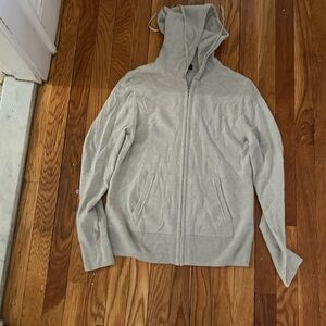 J. Crew Cashmere Heather Gray Knit Hoodie